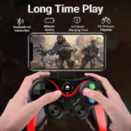 Manette de jeu mobile pour iPhone/Android V13 وحدة تحكم لاسلكية بلوتوث، متعددة الوظائف مناسبة للهواتف الذكية – Image 4