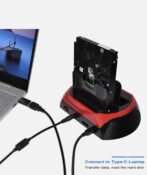 Station d'accueil pour disques durs HDD/SSD 2,5" et 3,5" avec lecteur de cartes USB 2.0 et interface SATA/IDE – Image 5