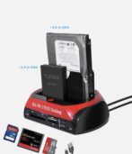 Station d'accueil pour disques durs HDD/SSD 2,5" et 3,5" avec lecteur de cartes USB 2.0 et interface SATA/IDE – Image 6