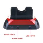 Station d'accueil USB 3.0 tout-en-un double SATA 2,5