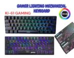 JEDEL KL-61 – CLAVIER GAMING MÉCANIQUE SANS FIL – RED SWITCH – RGB LIGHTING – ANTI-GHOSTING – 60% – QWERTY