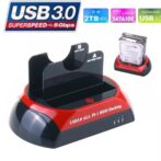 Station d'accueil USB 3.0 tout-en-un double SATA 2,5