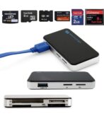 Adaptateur lecteur de cartes mémoire USB 3.0 5 Gbit/s compatible avec les cartes CF/TF/SD/Micro SD/XD/M2/MS – Image 4