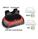 Station d'accueil pour disques durs 2,5"/3,5" USB 2.0 IDE SATA avec lecteur de cartes – Image 7