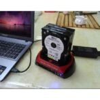 Station d'accueil pour disques durs 2,5"/3,5" USB 2.0 IDE SATA avec lecteur de cartes – Image 3