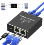 تبديل إيثرنت 1 الى 3 1000Mbps RJ45 قطاع الطاقة LAN الفاصل لأجهزة الكمبيوتر, أجهزة التوجيه وأجهزة فك التشفير