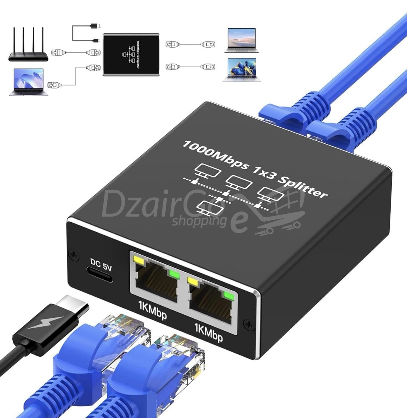 screenshot-103 Switch Ethernet 1 à 3 1000Mbps RJ45 Multiprise Répartiteur LAN pour Ordinateurs, Routeurs et Décodeurs – Image 1
