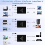 ⁦تبديل إيثرنت 1 الى 3 1000Mbps RJ45 قطاع الطاقة LAN الفاصل لأجهزة الكمبيوتر, أجهزة التوجيه وأجهزة فك التشفير⁩ - الصورة ⁦6⁩