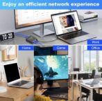 Switch Ethernet 1 à 3 1000Mbps RJ45 Multiprise Répartiteur LAN pour Ordinateurs, Routeurs et Décodeurs – Image 7