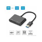 Adaptateur USB 3.0 vers HDMI VGA, convertisseur USB vers VGA HDMI, Sortie de synchronisation 1080p, Compatible avec Windows 7/8/8.1/10, Adaptateur vidéo – Image 2