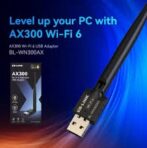 ⁦Original Lb Link BL-WN300AX L'Adaptateur USB WiFi 6 أداء عالي مع هوائي خارجي⁩ - الصورة ⁦2⁩