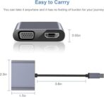 Adaptateur 4en1 Support 4K Type-C to HDMI / VGA / Type-C / USB 3.0 – Image 7