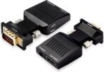 محول VGA إلى HDMI, مخرج مصدر VGA إلى تلفزيون/شاشة HDMI مع الصوت, دعم ودقة 1080p لسطح المكتب, حاسب محمول, كشاف ضوئي - الصورة 4