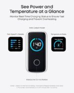 Chargeur Anker ORIGINAL Charge Rapide 140W Led Display (3X Power Delivery 3.1 + 1 Usb) + Usb-C Cable Anker 140W Usb-C – Image 6