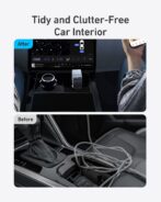 Chargeur de voiture Anker Nano 75 W / شاحن من أنكر بمنفذ USB متوافق مع آيفون و جالاكسي و هواتف أندرويد بقوة 75 واط مع كابل قابل للسحب – Image 5