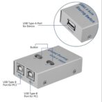 switch Commutateur -2ports pour périphériques USB 2. 0pour Compatir un appareil USB entre 2PC – Image 7