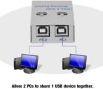 switch Commutateur -2ports pour périphériques USB 2. 0pour Compatir un appareil USB entre 2PC – Image 6