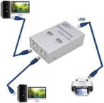 switch Commutateur -2ports pour périphériques USB 2. 0pour Compatir un appareil USB entre 2PC – Image 2