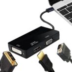 Adaptateur MINI DP TO HDMI HD +VGA+DVI RS-mini display 3IN1 – Image 5