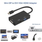 Adaptateur MINI DP TO HDMI HD +VGA+DVI RS-mini display 3IN1 – Image 2