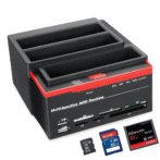 Station d'accueil pour clonage de disques durs IDE SATA 2,5" et 3,5", lecteur de cartes  all in one – Image 4