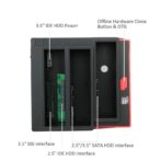 Station d'accueil pour clonage de disques durs IDE SATA 2,5" et 3,5", lecteur de cartes all in one – Image 7