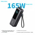 Power Bank À Charge Rapide 25000mAh 165W À Câbles Intégrés Et Rétractables Anker A1695 – Image 6