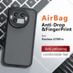 Étui compatible avec Realme GT8 pro antichoc, antidérapant, anti-rayures et anti-traces de doigts, étui de protection compatible avec Realme Gt8 pro (noir) – Image 2