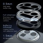 Étui compatible avec Realme GT8 pro antichoc, antidérapant, anti-rayures et anti-traces de doigts, étui de protection compatible avec Realme Gt8 pro (noir) – Image 3