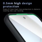 Étui compatible avec Realme GT8 pro antichoc, antidérapant, anti-rayures et anti-traces de doigts, étui de protection compatible avec Realme Gt8 pro (noir) – Image 7