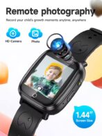 Montre intelligente pour enfants, fonction d'appel pour fille et garçon, écran tactile HD 1.44 pouces, carte oculaire 2G, suivi de localisation LBS, salle de bain, CO Y100 avec carte SIM – Image 5