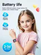 Montre intelligente pour enfants, fonction d'appel pour fille et garçon, écran tactile HD 1.44 pouces, carte oculaire 2G, suivi de localisation LBS, salle de bain, CO Y100 avec carte SIM – Image 2