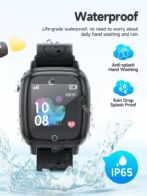 Montre intelligente pour enfants, fonction d'appel pour fille et garçon, écran tactile HD 1.44 pouces, carte oculaire 2G, suivi de localisation LBS, salle de bain, CO Y100 avec carte SIM – Image 8