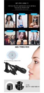 Micro-cravate  Microphone à pince Mini type c avec auxiliaire fm pour écouteurs – Image 3