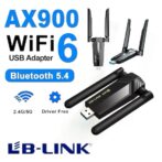 WDN900AXBT AX900 واي فاي 6, محول يو اس بي 5.4 مكاسب عالية, بلوتوث متوافق
