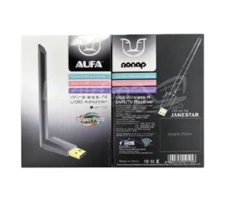 photoroom_20260304_120918 Adaptateur Wi-Fi USB 802.11 N Aufa Net W115 avec antenne fixe - longue portée pour une connectivité sans fil améliorée – Image 1