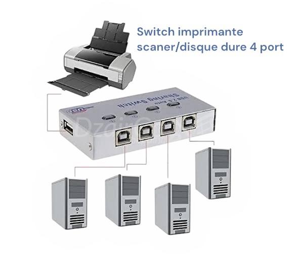photoroom_20260310_214422 Switch Commutateur de partage automatique USB 2.0 4 ports pour imprimante scanner – Image 1