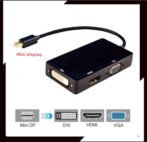 Adaptateur MINI DP TO HDMI HD +VGA+DVI RS-mini display 3IN1