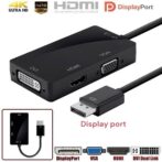 Adaptateur DisplayPort DP vers HDMI HD 1080p ,compatible DVI et VGA 1080p, hub pour projecteur, TV, ordinateur portable ect