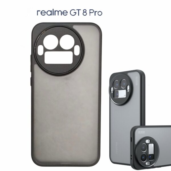 Étui compatible avec Realme GT8 pro antichoc, antidérapant, anti-rayures et anti-traces de doigts, étui de protection compatible avec Realme Gt8 pro  (noir)