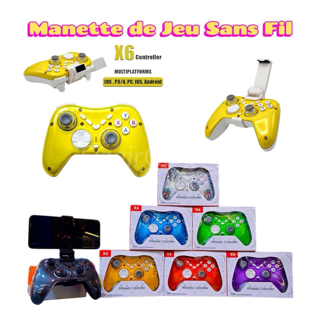 photoroom_20260319_012111 Manette de Jeu Sans Fil X6 Compatible P4,P3, Android, iOS, PC, Switch, TV Box – يد تحكم لاسلكية – Image 1