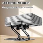 Support pour ordinateur portable et tablette réglable | ergonomique rotatif à 360°  pliable – Image 10
