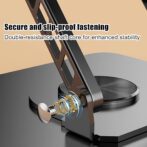 Support pour ordinateur portable et tablette réglable | ergonomique rotatif à 360°  pliable – Image 9