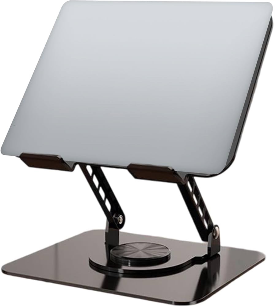 img_7حامل كمبيوتر محمول وكمبيوتر لوحي قابل للتعديلوقابل للطي Support pour ordinateur portable et tablette réglable | ergonomique rotatif à 360° pliable - الصورة 7