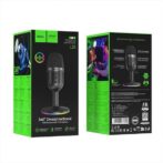 Microphone de bureau Hoco L25 Bright avec port USB-A et éclairage RGB – Image 6