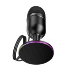 Microphone de bureau Hoco L25 Bright avec port USB-A et éclairage RGB – Image 5