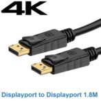 Câble DisplayPort mâle vers DisplayPort mâle 4k longeur 1.8M