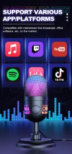 Microphone ONIKUMA M930 RGB Black – Image 8