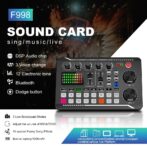 Pack Microphone MC-88 avec Carte Son  F998 en Direct – ميكروفون تسجيل إحترافي – Image 3