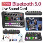 Pack Microphone MC-88 avec Carte Son  F998 en Direct – ميكروفون تسجيل إحترافي – Image 2